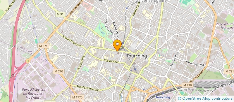 localisation de l'entreprise V.D INVEST  TOURCOING