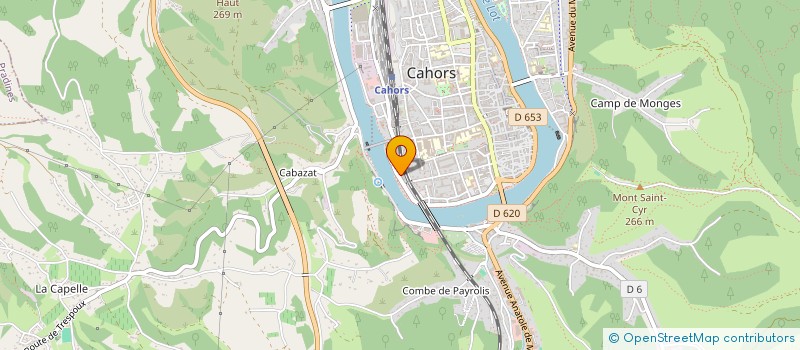 localisation de l'entreprise V.D.M.  CAHORS