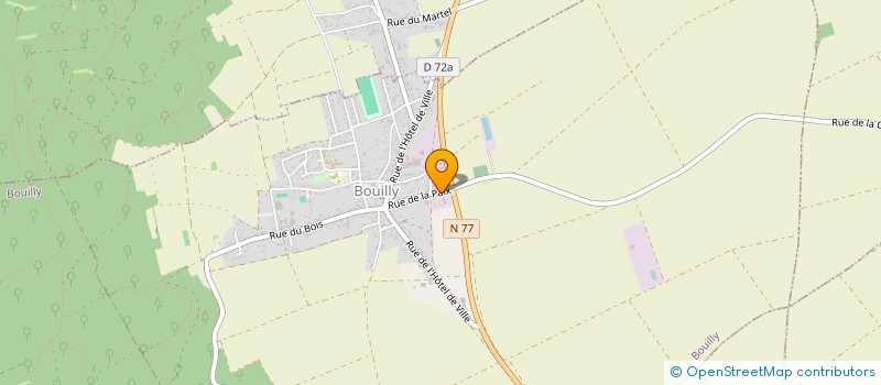 localisation de l'entreprise V.D.M.  BOUILLY