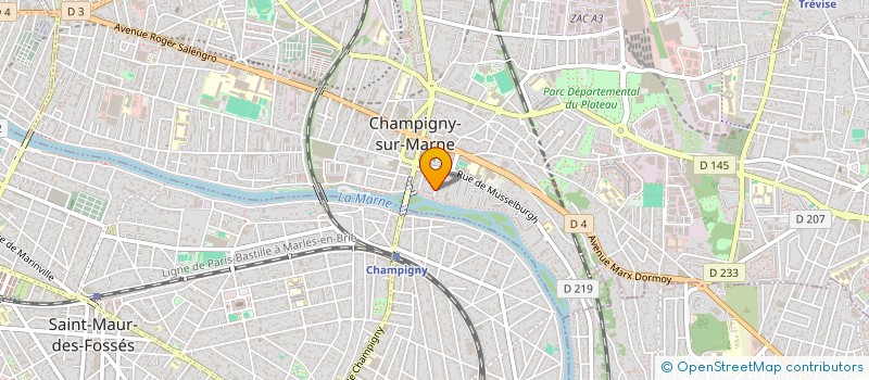 localisation de l'entreprise V D M EPICURE à CHAMPIGNY-SUR-MARNE