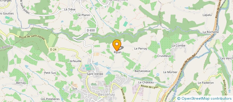 localisation de l'entreprise V.D.M.H.  BESSENAY