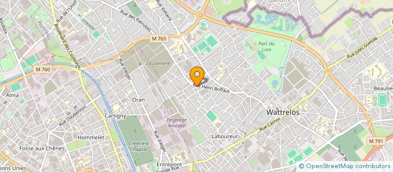 localisation de l'entreprise V.D.N à WATTRELOS