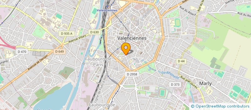 localisation de l'entreprise V.D.N.J à VALENCIENNES