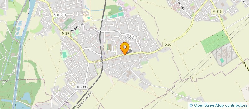 localisation de l'entreprise V.D.P.A.  PROVIN