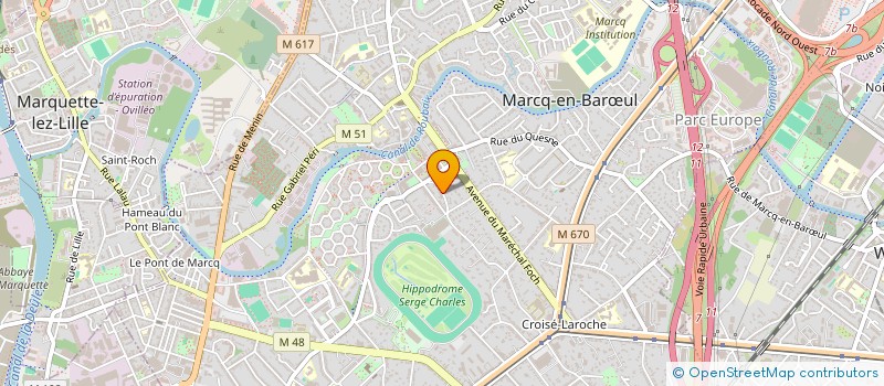 localisation de l'entreprise V.D.P.PEREIRE à MARCQ-EN-BARŒUL