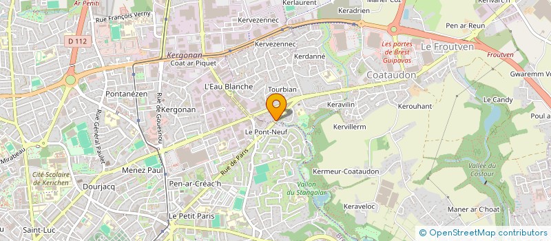 localisation de l'entreprise V.D.S  GUIPAVAS