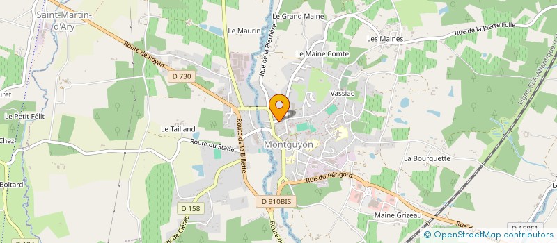 localisation de l'entreprise V D S  MONTGUYON