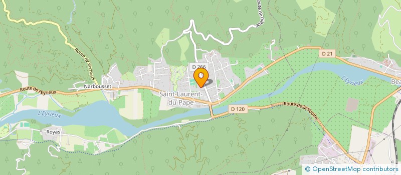 localisation de l'entreprise V.D.S. VISION DIRECTION STRATEGIE  SAINT-LAURENT-DU-PAPE