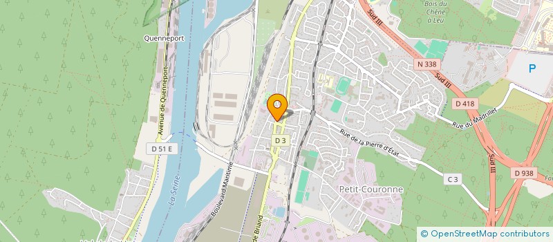 localisation de l'entreprise V.D.T.  PETIT-COURONNE