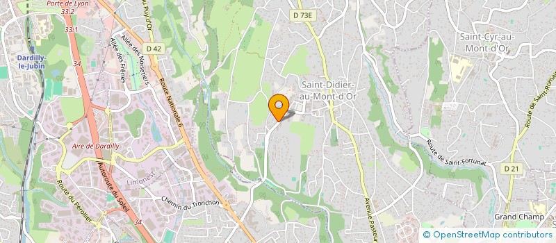 localisation de l'entreprise V.D.T.M.   VOICE & DATA TESTS MOBILES  SAINT-DIDIER-AU-MONT-D'OR