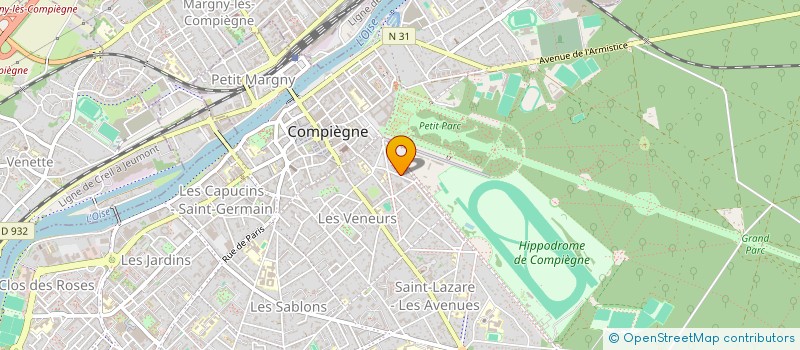 localisation de l'entreprise V.D.V. IMMOBILIER  COMPIEGNE