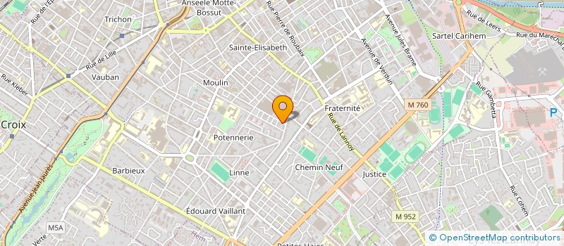 localisation de l'entreprise V.DELAROCHE  ROUBAIX