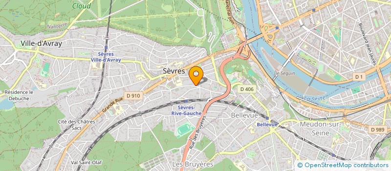 localisation de l'entreprise V.DELBOUIS SARL à SEVRES