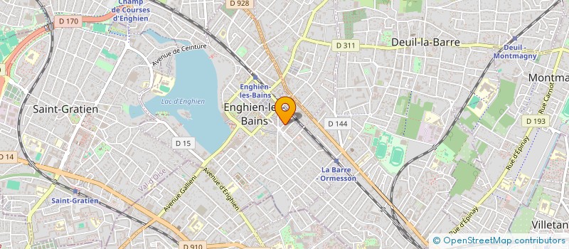 localisation de l'entreprise V DIFFUSION à ENGHIEN-LES-BAINS