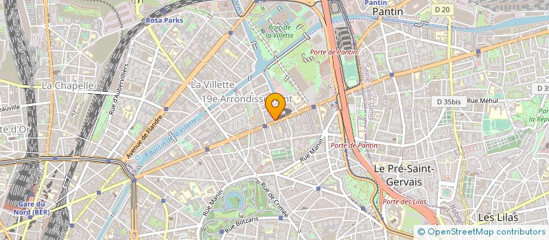 localisation de l'entreprise V.DIS  PARIS