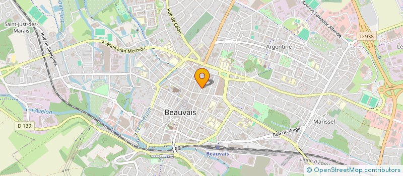 localisation de l'entreprise V.E  BEAUVAIS