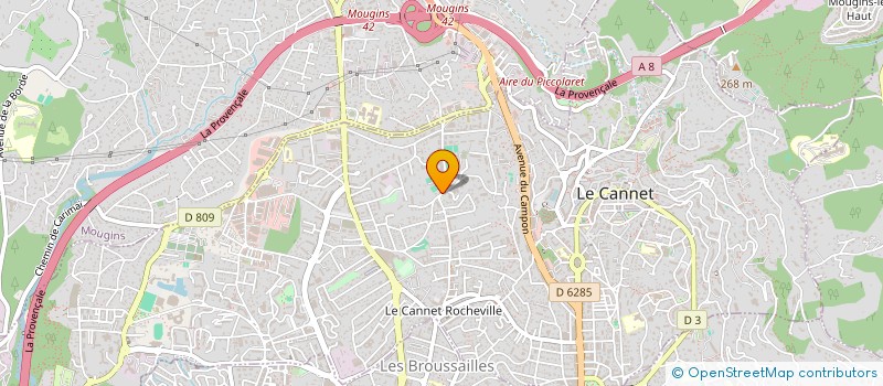 localisation de l'entreprise V.E.A. à LE CANNET