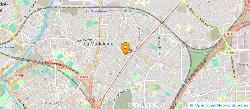 localisation de l'entreprise V.E.C. à LA MADELEINE