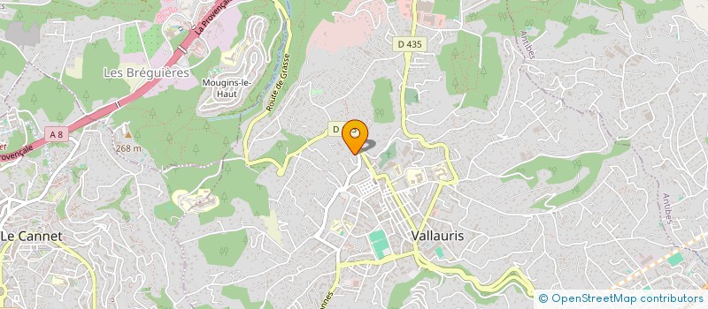 localisation de l'entreprise V.E.C.A. à VALLAURIS