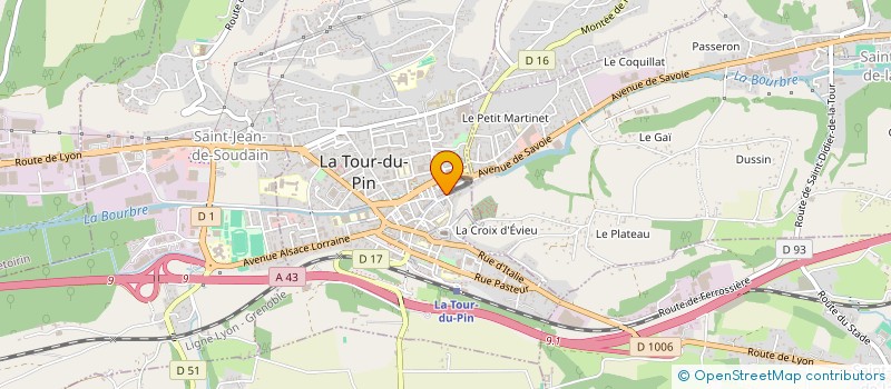 localisation de l'entreprise V.E MAKAS CISEAUX  LA TOUR-DU-PIN