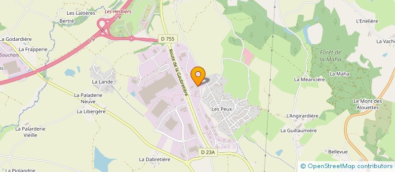 localisation de l'entreprise V.E.O. PRO (VEHICULES EUROPEENS D'OCCASION A PROFESSIONNELS) à LES HERBIERS