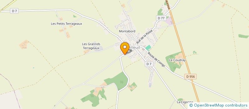 localisation de l'entreprise V. E. P. V. N.  VINEUIL