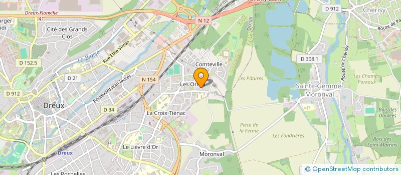 localisation de l'entreprise V'ECO LIFE à DREUX
