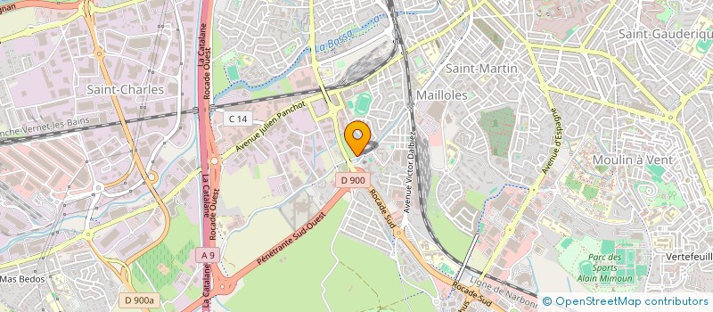localisation de l'entreprise V'EDI  PERPIGNAN