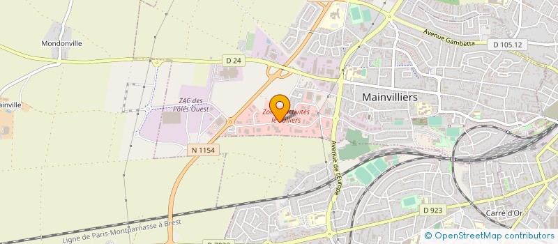 localisation de l'entreprise V ET P AGENCEMENT à MAINVILLIERS