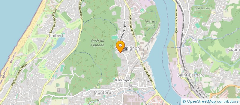 localisation de l'entreprise V-EXPORT à ANGLET