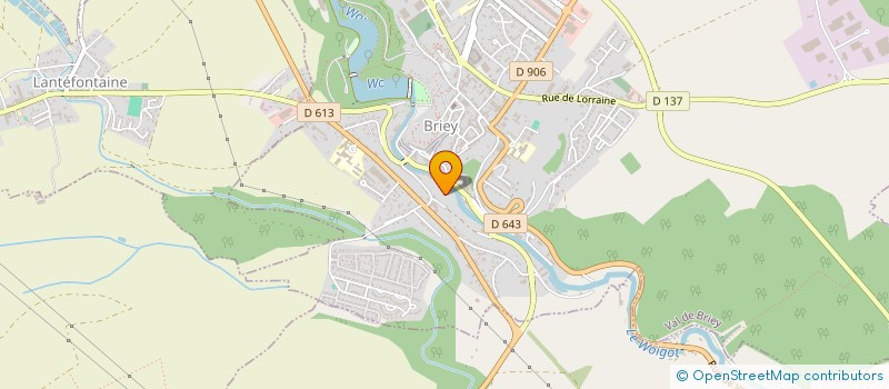 localisation de l'entreprise V.F.  VAL DE BRIEY