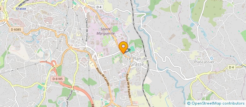 localisation de l'entreprise V.F.  GRASSE