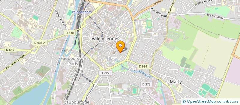 localisation de l'entreprise V.F.B. à VALENCIENNES