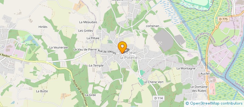 localisation de l'entreprise V.F.C  SAINT-JEAN-LA-POTERIE
