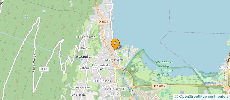 localisation de l'entreprise V.F.C.  LE BOURGET-DU-LAC