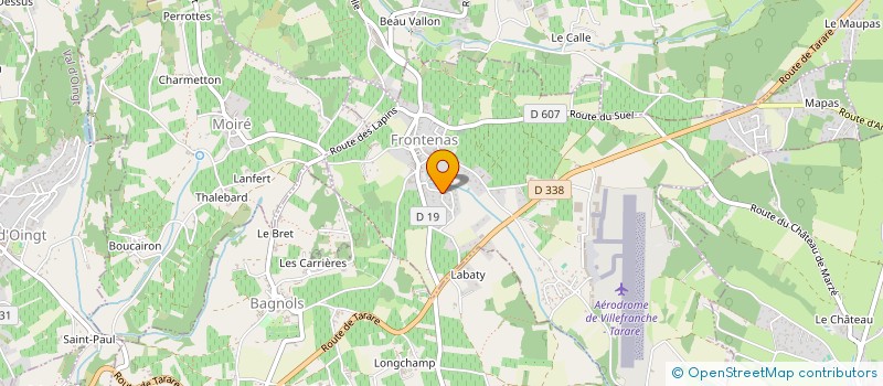 localisation de l'entreprise V F C CONSTRUCTION  FRONTENAS