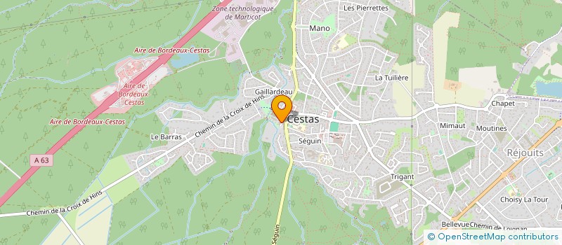 localisation de l'entreprise V&F CONSEIL à CESTAS