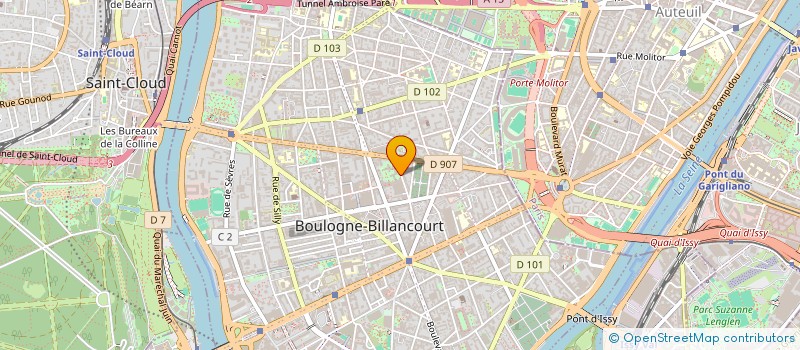 localisation de l'entreprise V.F.F. ET ASSOCIES à BOULOGNE-BILLANCOURT