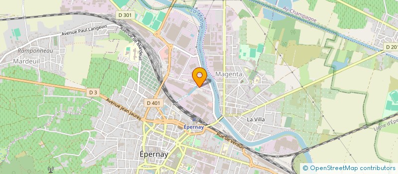 localisation de l'entreprise V.F FACADES  EPERNAY