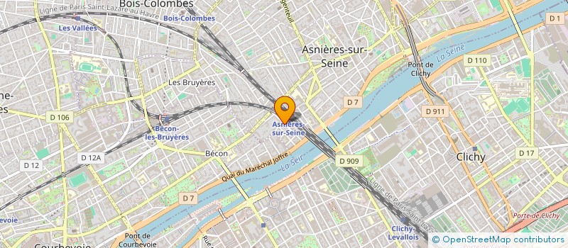 localisation de l'entreprise V.F.G. à ASNIERES-SUR-SEINE