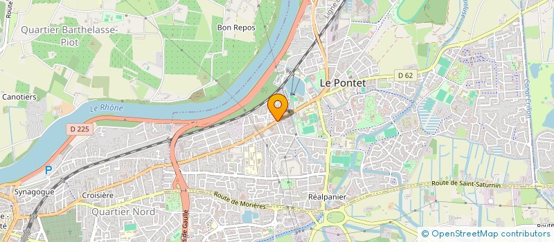 localisation de l'entreprise V.F IMMO  LE PONTET