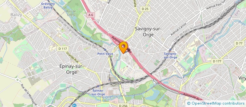 localisation de l'entreprise V F PEINTURE SARL à SAVIGNY-SUR-ORGE