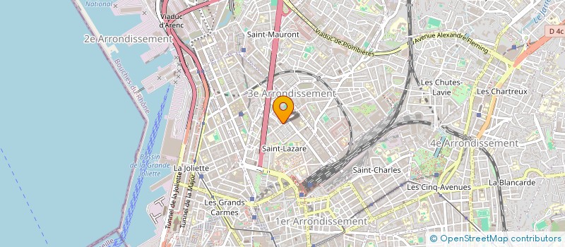 localisation de l'entreprise V.F.T.P. à MARSEILLE