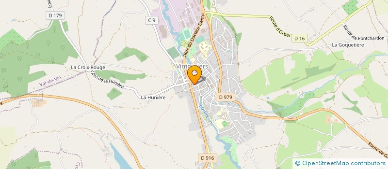 localisation de l'entreprise V'FM RADIO WEB à VIMOUTIERS