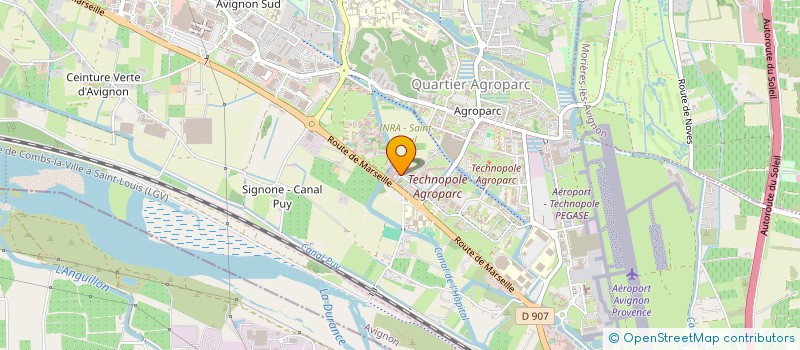 localisation de l'entreprise V&G à AVIGNON