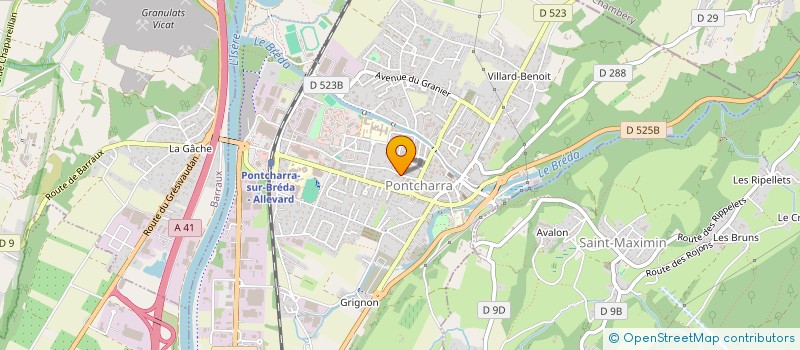 localisation de l'entreprise V G A  PONTCHARRA