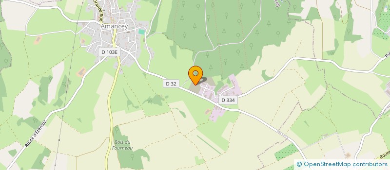 localisation de l'entreprise V.G.B.  AMANCEY