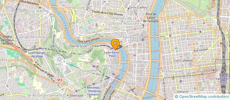 localisation de l'entreprise V.G.H.  LYON