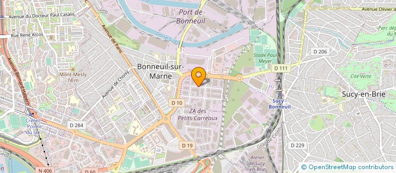 localisation de l'entreprise V G H PYTHON à BONNEUIL-SUR-MARNE