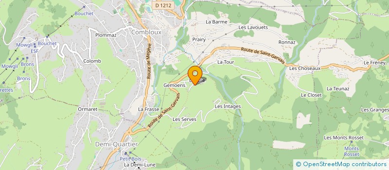 localisation de l'entreprise V.G. IMMOBILIER  COMBLOUX